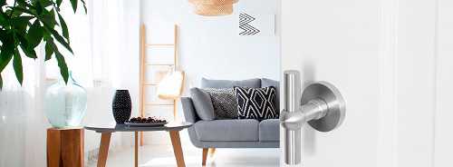 Deurklink staal verticaal