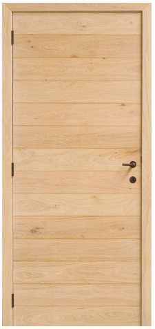 Eikenhouten deur - horizontaal 14 stroken