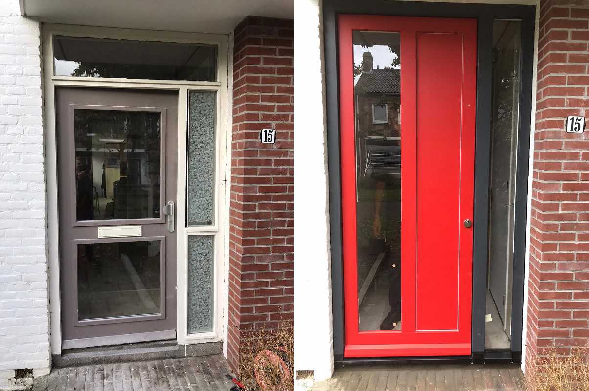 Goed geïsoleerde voordeur geplaatst in Heerhugowaard