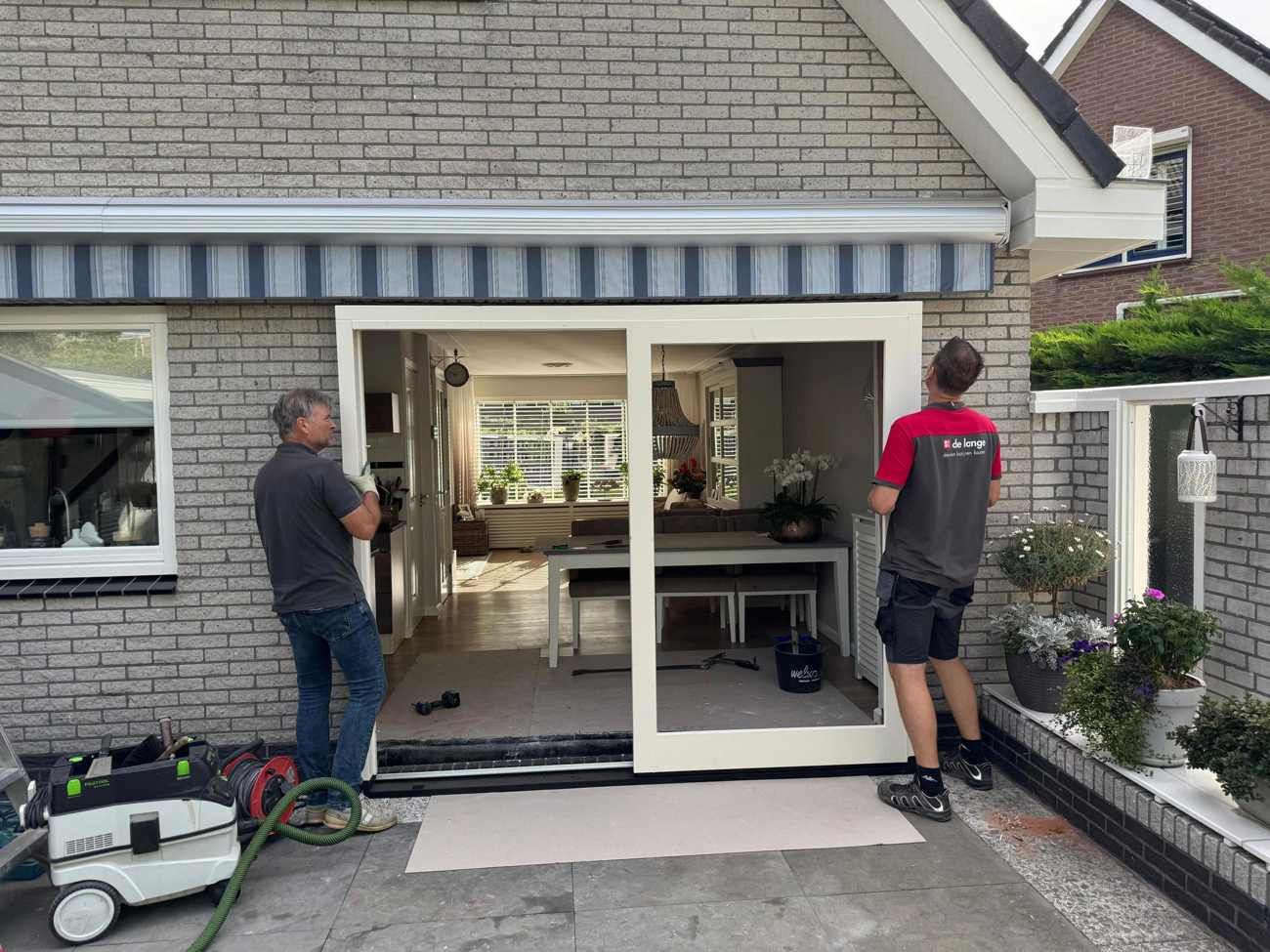 Vervangen van een verouderde schuifpui