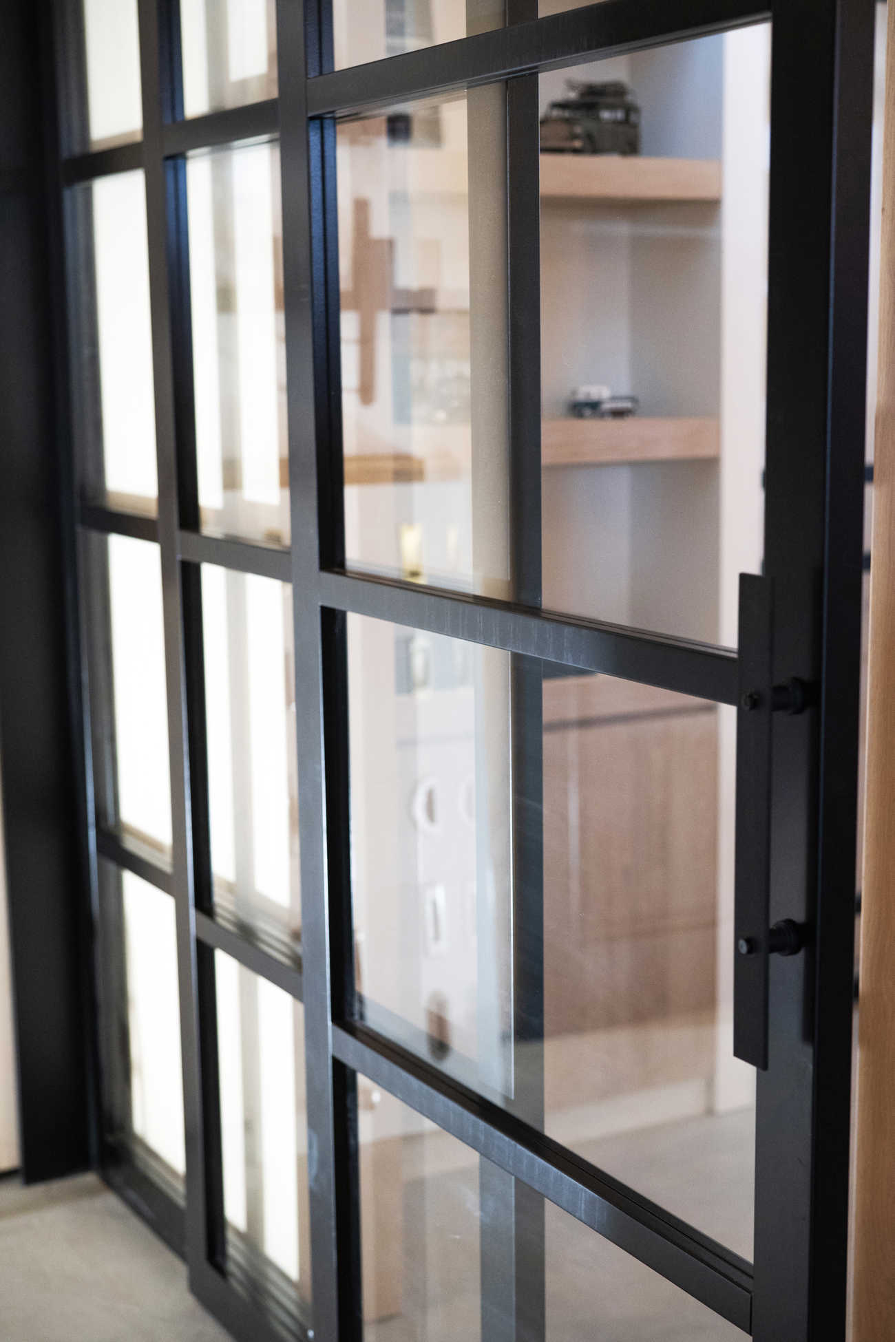 Triple door stalen schuifdeur