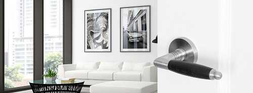 Deurklink zwarte greep