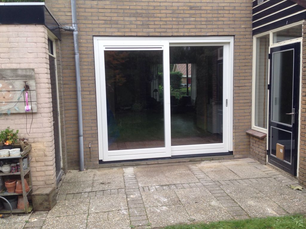 Nieuwe schuifpui in Bovenkarspel