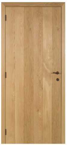 Eikenhouten deur - verticaal 6 stroken